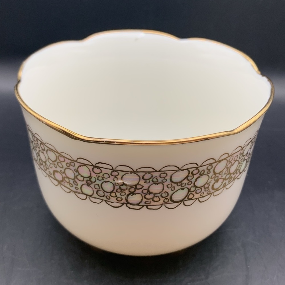 Studio Nova “LUCI” gold rim bowl fine China made in Japan.Perfect condition.